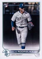 2022 Topps Complete Set #659 Julio Rodriguez Variation Baseball Card