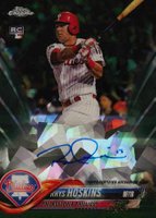 2018 Topps Chrome Sapphire Edition Rookie Autographs #AC-RH Rhys Hoskins Green Baseball Card