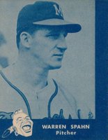 1960 Lake to Lake Dairy Milwaukee Braves # Warren Spahn Baseball Card