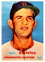 1957 Topps #320 Neil Chrisley Baseball Card