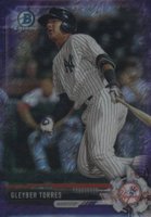 2017 Bowman Chrome Prospects #BCP250 Gleyber Torres Purple Shimmer Baseball Card