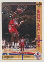 1991 Upper Deck #51 Karl Malone Basketball Card
