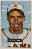 1951 Bowman #136 Ray Coleman Baseball Card