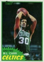 1981 Topps #72 M.L. Carr East Basketball Card