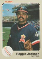 1983 Fleer #93 Reggie Jackson Baseball Card