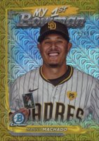 2024 Bowman Chrome Mega Box My 1st Bowman #26 Manny Machado Gold Refractor Baseball Card