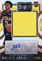 2023 Panini Select Prime Selections Signatures #PSKEY Keyonte George Basketball Card