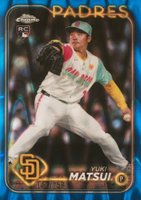 2024 Topps Chrome Update #USC187 Yuki Matsui Blue Raywave Baseball Card