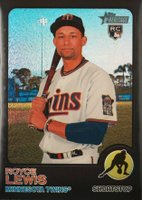 2022 Topps Heritage #515 Royce Lewis Chrome-Black Refractor Baseball Card