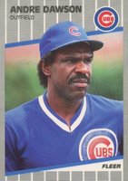 1989 Fleer #422 Andre Dawson Baseball Card
