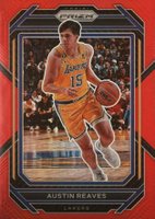 2022 Panini Prizm #123 Austin Reaves Red Prizm Basketball Card