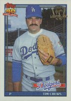 1991 Topps Desert Shield #737 Tim Crews Baseball Card