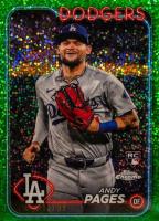 2024 Topps Chrome Update #USC148 Andy Pages SP-Green Speckle Baseball Card