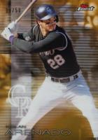 2016 Finest #79 Nolan Arenado Gold Refractor Baseball Card