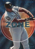 1996 Fleer Zone #10 Frank Thomas Baseball Card