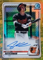 2020 Bowman Chrome Prospect Autographs #CPAAR Adley Rutschman Gold Refractor Baseball Card