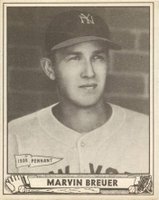 1940 Play Ball #183 Marvin Breuer Baseball Card