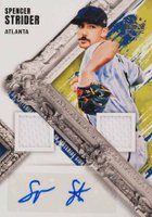 2022 Panini Diamond Kings DK Materials Signatures #DMSSS Spencer Strider Baseball Card