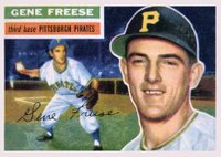 1956 Topps #46g Gene Freese Gray back Baseball Card