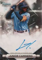 2023 Bowman Sterling Prospect Autographs #PAJCR Junior Caminero Baseball Card
