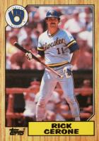 1987 Topps Tiffany #129 Rick Cerone Baseball Card