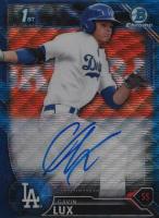 2016 Bowman Draft Chrome Draft Picks Autographs #CDAGL Gavin Lux Black Wave Refractor Baseball Card