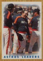 1987 Topps Tiffany #531 Astros Leaders Baseball Card