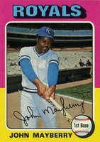 1975 Topps #95 John Mayberry Baseball Card