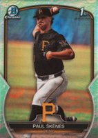 2023 Bowman Draft #BDC14 Paul Skenes Chrome-Lunar Glow Baseball Card