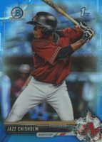 2017 Bowman Chrome Prospects #BCP207 Jazz Chisholm Blue Refractor Baseball Card