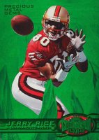 1997 Metal Universe #84 Jerry Rice Precious Metal Gems-Green Football Card