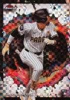 2024 Topps Finest #216 Jackson Merrill Checkerboard Refractor Baseball Card