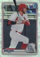 2020 Bowman Draft #BD45 Alec Burleson Chrome-Refractor Baseball Card