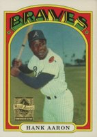 2000 Topps Hank Aaron #19 1972 Topps Reprint Baseball Card