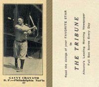 1916 Altoona Tribune #40 Gavvy Cravath Baseball Card