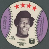1977 Detroit Caesars Discs # Rod Carew Baseball Card