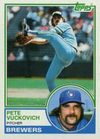 1983 Topps #375 Pete Vuckovich Baseball Card