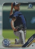 2019 Bowman Draft #BDC103 MacKenzie Gore Chrome-Refractor Baseball Card