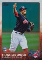 2015 Topps Update #US82 Francisco Lindor Rainbow Foil Baseball Card