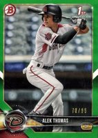 2018 Bowman Draft #BD155 Alek Thomas Green Baseball Card