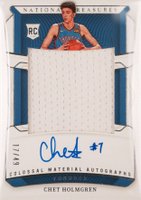2022 Panini National Treasures Colossal Material Autographs #CHG Chet Holmgren Basketball Card
