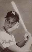 1962 Exhibits Statistic Back # Roger Maris Baseball Card