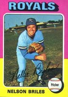 1975 Topps Mini #495 Nelson Briles Baseball Card