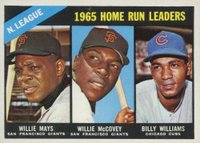 1966 Topps #217 N.L. Home Run Leaders Baseball Card
