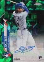 2020 Topps Chrome Update Sapphire Edition Autographs #BB Bo Bichette Green Baseball Card