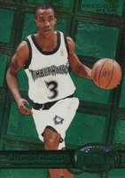 1997 Metal Universe #90 Stephon Marbury Precious Metal Gems-Green Basketball Card