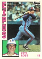 1984 Topps Traded #103T Pete Rose Baseball Card