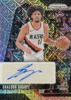 2024 Panini Prizm Signatures #SIGSSB Shaedon Sharpe Mojo Prizm Basketball Card