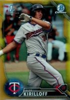 2016 Bowman Draft  #BDC90 Alex Kirilloff Chrome-Gold Refractor Baseball Card