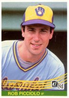 1984 Donruss #455 Rob Picciolo Baseball Card